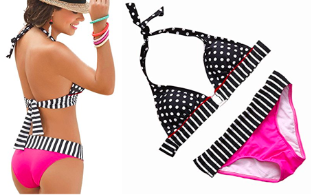 Polka Dots Padded Bra Bikini available at Swimsuits.com.